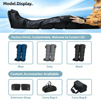 Bottes de compression pneumatiques électriques pour les jambes/les pieds, appareil de massage à air pour la récupération sportive avec plusieurs modes