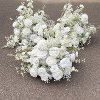 Personnalisé Soie Mariage Fleuriste Petite et Grande Orchidée Rose Fleurs Boule Plinthe Fleurs De Noce Arrangements Floraux à Vendre