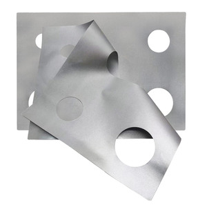 Tappetino per fornello a <span class=keywords><strong>gas</strong></span> a 5 fori per addensamento resistente alle alte temperature 0.4mm antiaderente per lavare senza tampone olio per cucina - Product Image 1