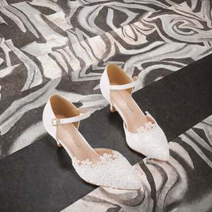 Chaussures à talons hauts à bout pointu et à bride arrière, personnalisables avec logo, vente en gros directe usine Chine pour femmes - Product Image 3