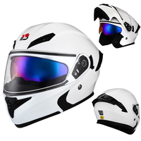 Casque de moto intégral YEBAO Predator, taille unique, double visière, coque ABS, homologué DOT, design graphique, fermeture rapide, neuf