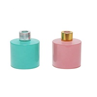 Flacon d'aromathérapie avec couvercle Flacon diffuseur d'arômes 80ml 100ml 110ml 120ml Flacon de parfum en cristal Verre rond