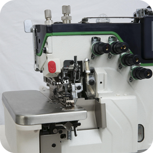 Machine à coudre surjeteuse industrielle à 2 aiguilles et 4 fils Super-high SpeedWeaver avec alimentation différentielle S6-4T-AT-BUT et moteur pas à pas - Product Image 3