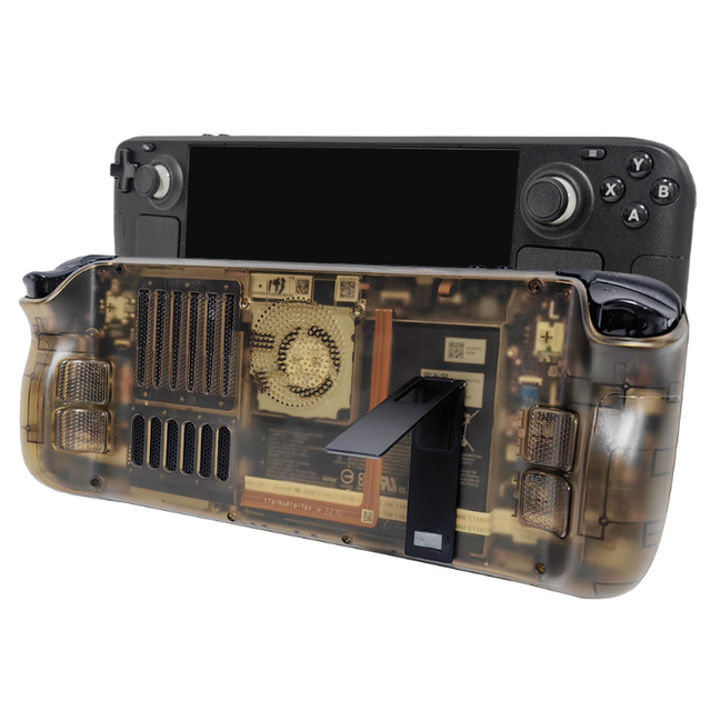 Replacement Shell Heat Dissipation and Dust Prevention Case for Steam Deck Accessories Shell Back Cover with Bracket Case