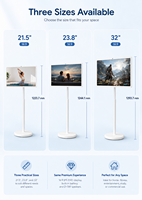 Pantalla Inteligente de 21.5, 23.8 y 32 Pulgadas con Android 13, Sensor de Gravedad, Táctil Capacitiva, Soporte de Piso, OEM
