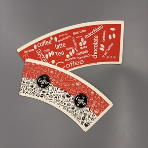 Eco-friendly Food Grade Single PE Coated Custom <b>Printed</b> <b>Paper</b> Cup Fan for Disposable Hot Coffee Cups - Product Image 3