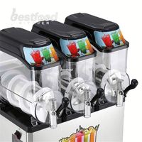 Máquina de Granizados OULI de 3 Tanques y 36L, Comercial, para Bebidas Congeladas, 220V
