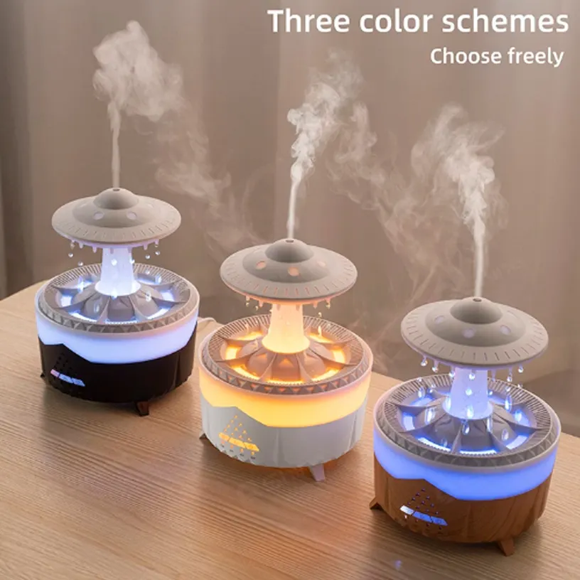 Hujan Cloud Humidifier Air Drip dengan Remote Raindrop pelembap udara awan hujan pelembap udara dengan lampu hujan