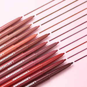 Conjunto De Maquiagem Lábio Forro De Lábios Liso Brilho De Lábios De Longa Duração Impermeável Batom Fosco - Product Image 3