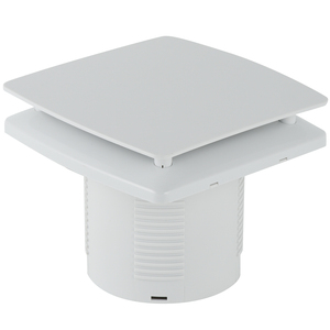 Ventilateur d'extraction d'air silencieux carré en plastique de 4 pouces pour salle de bain, ultra-silencieux, à montage sur conduit, solaire, pour plafond - Vente en gros - Product Image 6