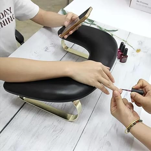 Reposabrazos Profesional en Forma de U para Uñas, Soporte Desmontable, Almohada de Mano para Manicura de Salón, en Cuero PU de Fibra Ultrafina - Product Image 5