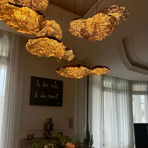 Ecojas Kính Sang Trọng Đèn Chùm Cho Sảnh Khách Sạn Siêu Thị Đám Cưới Khách Sạn Thiết Kế Mới Lớn Pendent Ánh Sáng - Product Image 1