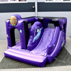 Tobogán inflable con forma de OVNI para niños, castillo inflable para fiestas al aire libre, brincolín de calidad comercial. - Product Image 1