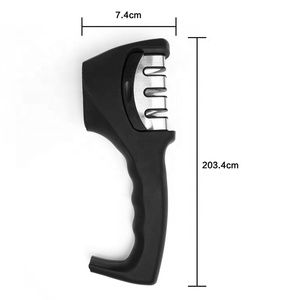 Utensili per affilare i <span class=keywords><strong>coltelli</strong></span> da cucina di vendita caldi affilacoltelli <span class=keywords><strong>professionale</strong></span> a 3 stadi manuale in acciaio inossidabile - Product Image 5