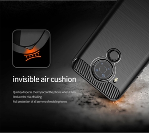 Jmax ultrafino a prueba de golpes de fibra de carbono enfoque automático texturizado Anti Scratch TPU funda de teléfono para <span class=keywords><strong>NOKIA</strong></span> 5,3 1,3 2,4 3,4 5,4 1,4 8,3 <span class=keywords><strong>5G</strong></span> - Product Image 4