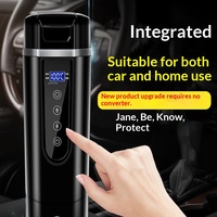 Thermos intelligent à affichage numérique en acier inoxydable 12V/24V pour voiture, tasse chauffante électrique, bouilloire universelle à fixer dans la voiture