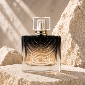 Premium Thick Base Curved Layered Clear Glass 60ml 100ml Perfume <b>Bottle</b> - Product Image 1