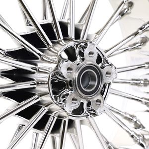 Rin Cromado ZCLH de 18 Pulgadas con Radios Gruesos para Modelos Softail <span class=keywords><strong>Fat</strong></span> Boy Dyna Street <span class=keywords><strong>Bob</strong></span> 2006-2017, Hecho en China - Product Image 4