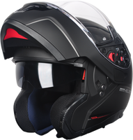 Casque de moto modulaire avec LOGO personnalisé avec fonction rabattable Matériau ABS Évent de spoiler galvanisé certifié DOT