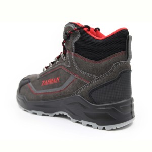आउटडोर काम करने वाले खेल फुट सुरक्षा के लिए चमड़े की लुभावनी प्रमाणन और प्रभाव प्रतिरोधी सुरक्षा जूते - Product Image 2