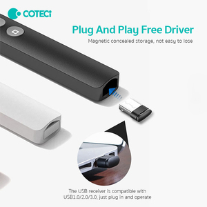 COTECi Remote Control 2.4GHz USB Wireless Presenter Clicker PowerPoint Remote Control <strong>Laser</strong> <strong>Pointer</strong> Pen Clicker <strong>Presentation</strong> - Product Image 3