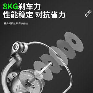 Spinning Reel Metal Fishing Reel Right Hand Ocean Beach Use Micro Lure Casting Reel - Product Image 4