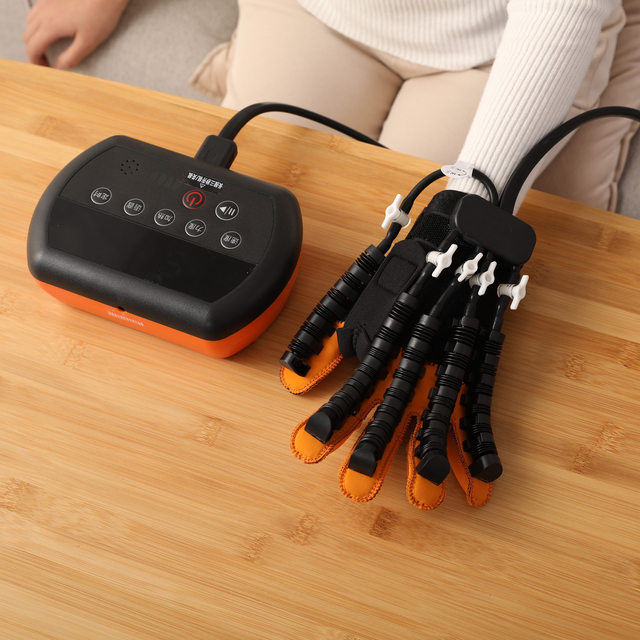 Promotional Rechargeable Robot Glove for Stroke Patients with Adjustable Speed & Strength and Heating for Training