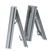 Tiantech — auvent manuel de Villa Double glaçage, fenêtre en aluminium avec écran, pour la maison