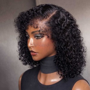 Pelucas <span class=keywords><strong>de</strong></span> <span class=keywords><strong>Cabello</strong></span> Humano Natural Corto y Rizado con Corte Pixie y Bordes 4C, Pelucas <span class=keywords><strong>de</strong></span> <span class=keywords><strong>Cabello</strong></span> Humano Natural 13x6 <span class=keywords><strong>para</strong></span> <span class=keywords><strong>Mujer</strong></span>, Peluca Bob Corta con Frente <span class=keywords><strong>de</strong></span> Encaje 13x4 - Product Image 2