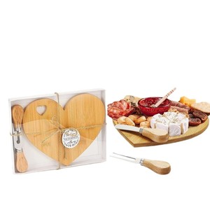 Planche à découper en bambou Duoduomu en forme de cœur, double face, pour fruits, légumes, pain, fromage, usage hôtelier - Product Image 3