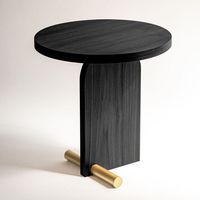 Collection de tables basses ovales multicolores modernes avec pieds sculpturaux et pieds en barre métallique pour salon contemporain