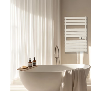 Toallero Eléctrico Vertical de 500W con Diseño de Escalera, Calentador de Toallas Blanco con Control Digital y Protección contra Sobrecalentamiento - Product Image 4