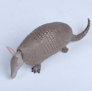 Sculpture d'animal en résine, rat blindé, jouet pour enfant, 15*4*6CM, faune exquise, simulation, statue de jardin d'armadillo en extérieur - Product Image 2