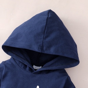 Conjunto de 2 piezas para bebé recién nacido, mono con capucha de manga larga, pantalones, estampado personalizado, ropa de algodón, botones a presión, para verano - Product Image 4