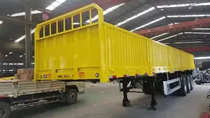 トラックトレーラー3軸40フィート12m貨物セミサイドウォール貨物セミトラック中国工場