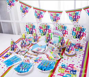 Assiettes et serviettes à thème animaux de dessin animé, décorations d'anniversaire Kawaii, fournitures de fête de dessin animé, gobelets en papier, ensemble de vaisselle jetable pour garçon et fille - Product Image 3