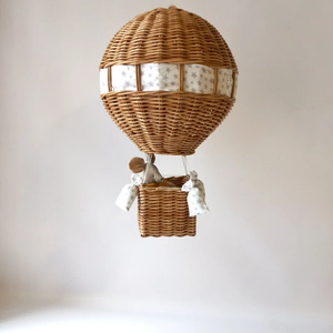 Di alta qualità in Rattan mongolfiera vivaio parete <span class=keywords><strong>Mobile</strong></span> appesa decorazioni per <span class=keywords><strong>soggiorno</strong></span> per la casa dei bambini Dexor - Product Image 5