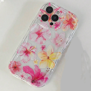 <span class=keywords><strong>Cover</strong></span> <span class=keywords><strong>per</strong></span> Cellulare in Silicone TPU con Bordo Ondulato e Stampa Floreale Rosa e Gialla <span class=keywords><strong>per</strong></span> <span class=keywords><strong>iPhone</strong></span> X Xr Xs Max <span class=keywords><strong>11</strong></span> 12 13 14 15 16 17 - Product Image 2