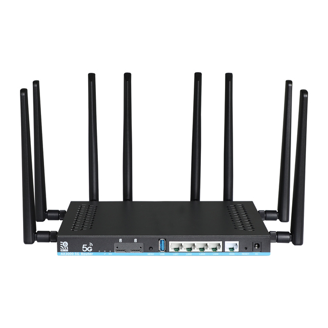 5G Gigabit Dualband Openwrt Wifi6 Router Modem Wifi 5g 1G DDR4 High Speed 5G Wifi Router With Multi Sim Card Slot