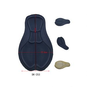 Coussinets de cyclisme réversibles à séchage rapide en <span class=keywords><strong>mousse</strong></span> 3D grande taille pour shorts de <span class=keywords><strong>VTT</strong></span> – Idéal pour l'été - Product Image 1