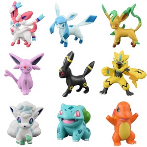 หุ่นจำลองแอคชั่นทำจากพีวีซีของ Sylveon Eevee glaceon Meowth meowth mew piplup Solgaleo zeraora - Product Image 1