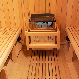 Grosir 1-2 orang pabrik rumah jauh kayu Cedar merah prefabrikasi pedesaan Kanada luar ruangan barel Sauna - Product Image 3