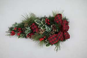 Best Quality Customized <b>Door</b> Mount Eco-Friendly Artificial Teardrop Garland Green Xmas Swag - Product Image 3