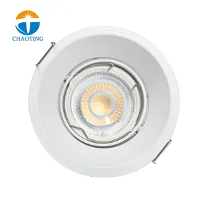 Spot lumineux LED avec technologie COB, éclairage d'intérieur réglable, luminaire de plafond, lumière Anti-éblouissement, GU10, MR16, 75mm