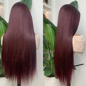 Proveedor Destacado: Peluca Frontal de Encaje 13x4 Liso <span class=keywords><strong>Castaño</strong></span> Oscuro, Peluca con Cierre de Encaje HD, Pelucas Teñidas, Cabello Humano Sin Pegamento para Mujer - Product Image 1
