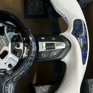 Volante de Coche de Fibra de Carbono Forjado para <span class=keywords><strong>BMW</strong></span> E90 E92 F02 F32 F80 F82 F20 F35 F06 F10 F18 F30 <span class=keywords><strong>320i</strong></span> 330i 520i 530i 740i 640i - Product Image 3