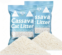 Arena para Gatos Biodegradable de Yuca, Fórmula Compostable, Producto Ecológico para Mascotas