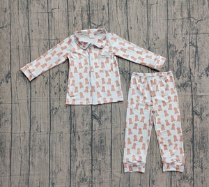 Conjuntos de Ropa Casual para Niños RTS Boutique, Ropa de Dormir para Niños con Estampado de Perro, Transpirable, de Algodón y Spandex, Nuevos Diseños al por Mayor - Product Image 3