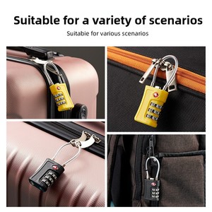 <span class=keywords><strong>Cadenas</strong></span> de Douane pour Valises et Casiers à Bagages, <span class=keywords><strong>Cadenas</strong></span> pour Casiers de Gym, <span class=keywords><strong>Cadenas</strong></span> à Code TSA en Câble d'Acier Coloré, Modèle 716 - Product Image 3
