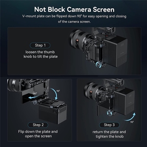 <span class=keywords><strong>Smallrig</strong></span> V-mount tấm pin, V Khóa Pin gắn tấm với tấm phát hành nhanh chóng cho arca-swiss l-shape-4064b - Product Image 5